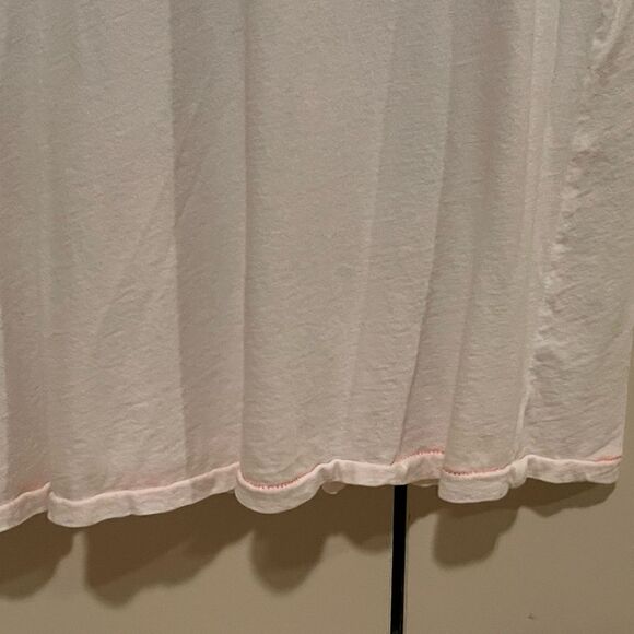 Sundry Take A Trip White Ombre Riviera Razor Back Tank Top with Orange Border - Picture 8 of 8
